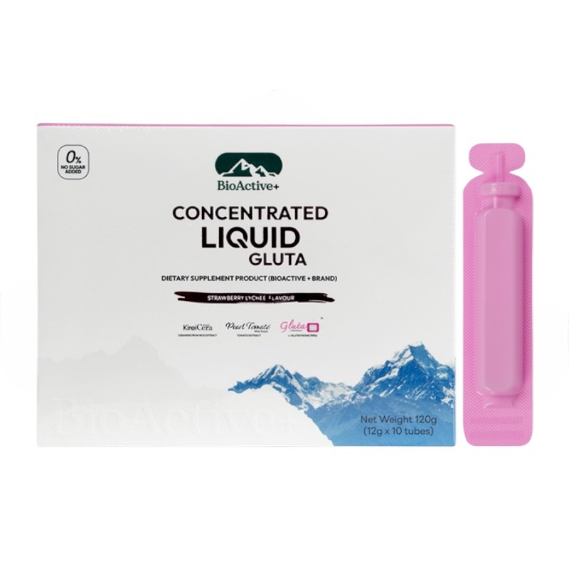 BioActive+ コンセントレーテッド リキッド グルタ（ストロベリーライチ味）