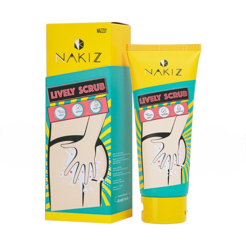 NAKIZ ライブリースクラブ — デリケートゾーン・ヒップ・ボディ用スクラブ 100g