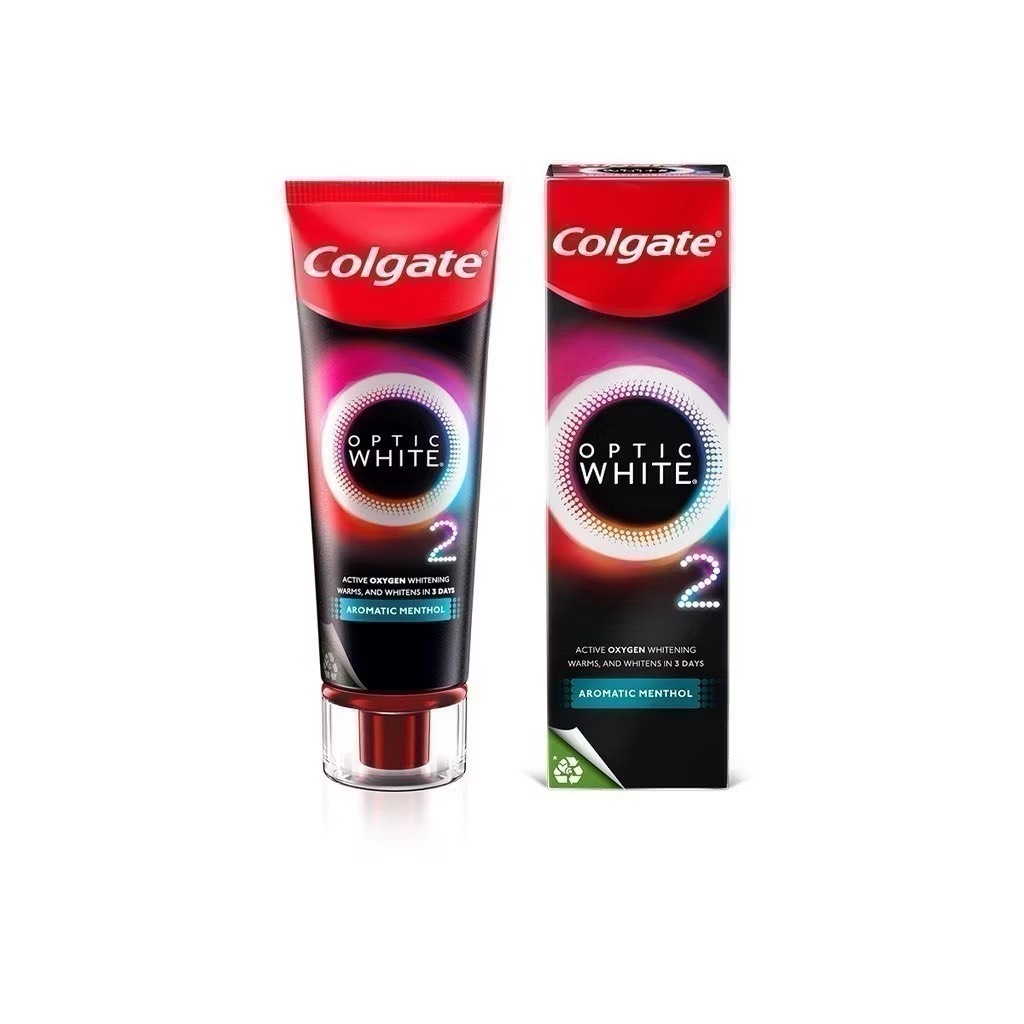 Colgate コルゲート ホワイトニング歯磨き粉 Optic White O2 Aromatic Menthol 85g