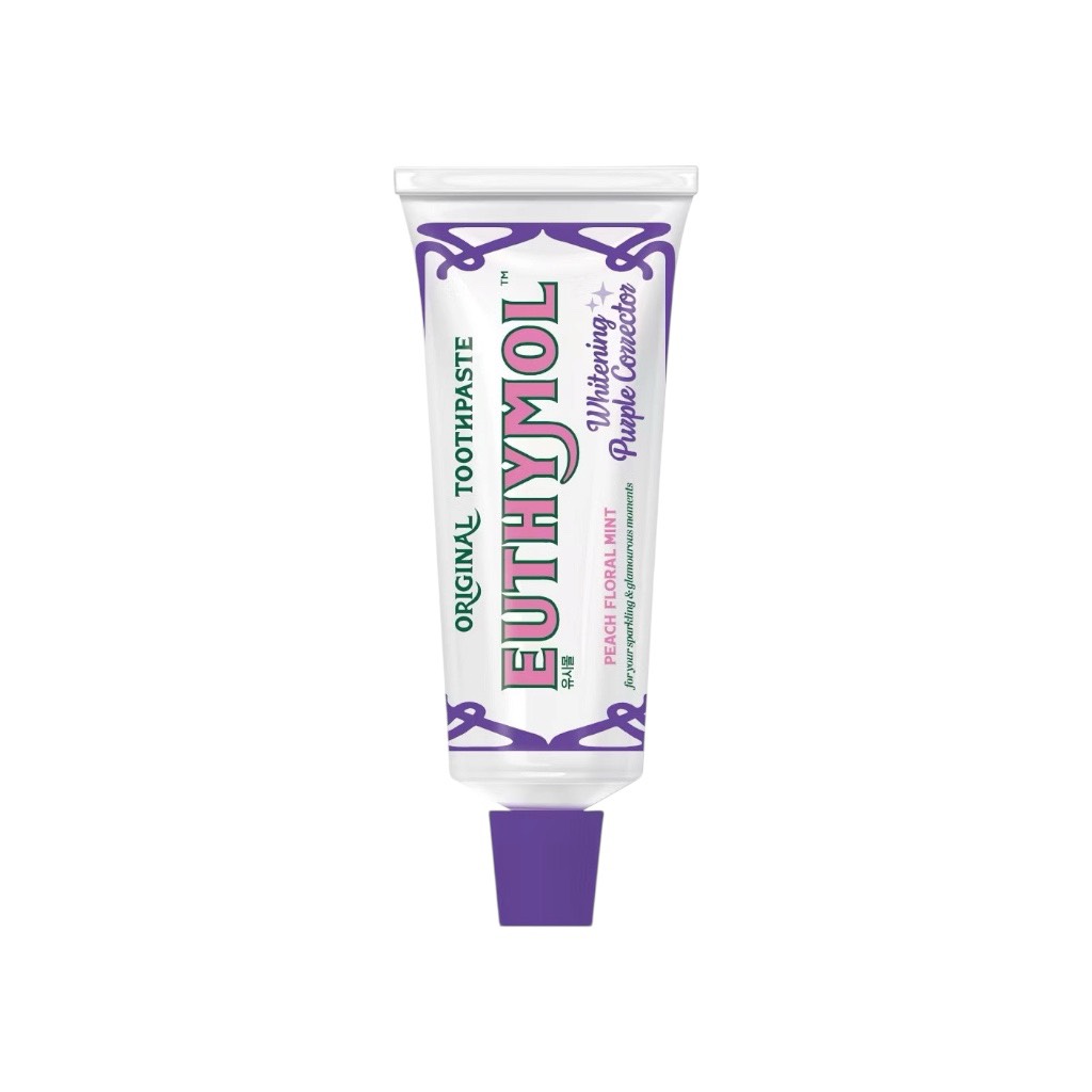 EUTHYMOL ホワイトニング パープルコレクター 歯磨き粉 ピーチフローラルミント